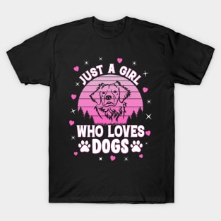 Just A Girl Who Loves Dogs T-Shirt